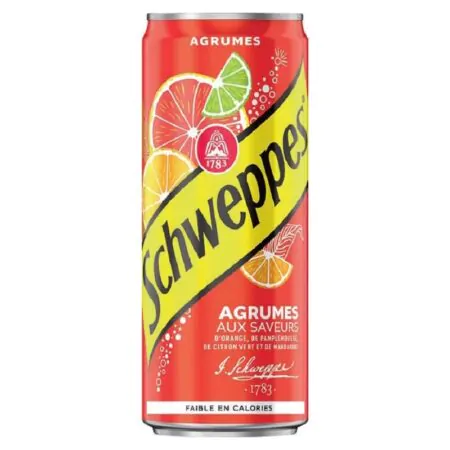Canette Schweppes agrumes